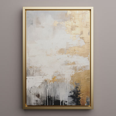Canvas Wall Art Stretched Over Wooden Frame with Floating Frame and Touch Of Gold Painting CV4253 - Al Rugaib Furniture