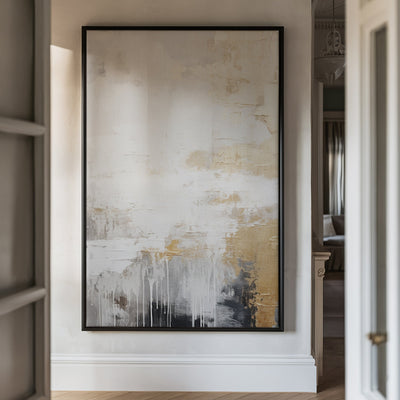 Canvas Wall Art Stretched Over Wooden Frame with Floating Frame and Touch Of Gold Painting CV4253 - Al Rugaib Furniture