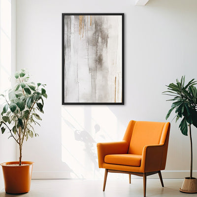 Canvas Wall Art Stretched Over Wooden Frame with Floating Frame and Touch Of Gold Painting CV4257 - Al Rugaib Furniture