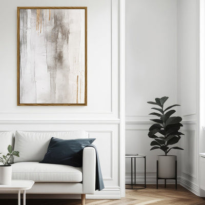 Canvas Wall Art Stretched Over Wooden Frame with Floating Frame and Touch Of Gold Painting CV4257 - Al Rugaib Furniture