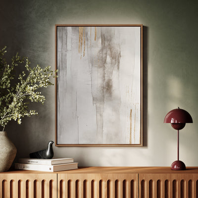 Canvas Wall Art Stretched Over Wooden Frame with Floating Frame and Touch Of Gold Painting CV4257 - Al Rugaib Furniture