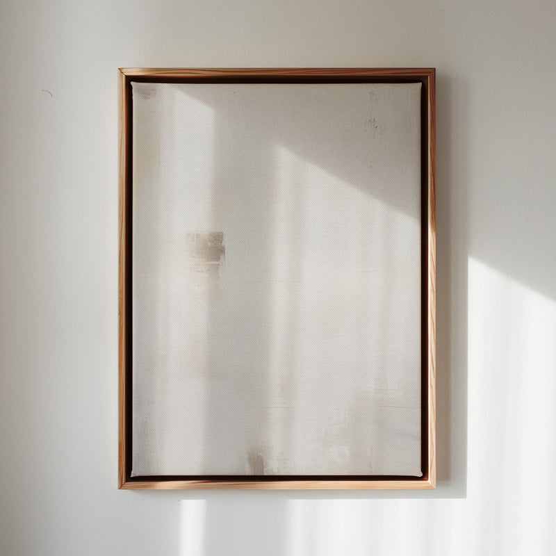 Canvas Wall Art Stretched Over Wooden Frame with Floating Frame and White Light Painting CV4264 - Al Rugaib Furniture