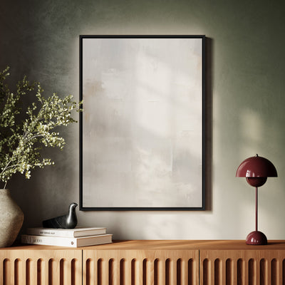 Canvas Wall Art Stretched Over Wooden Frame with Floating Frame and White Light Painting CV4265 - Al Rugaib Furniture