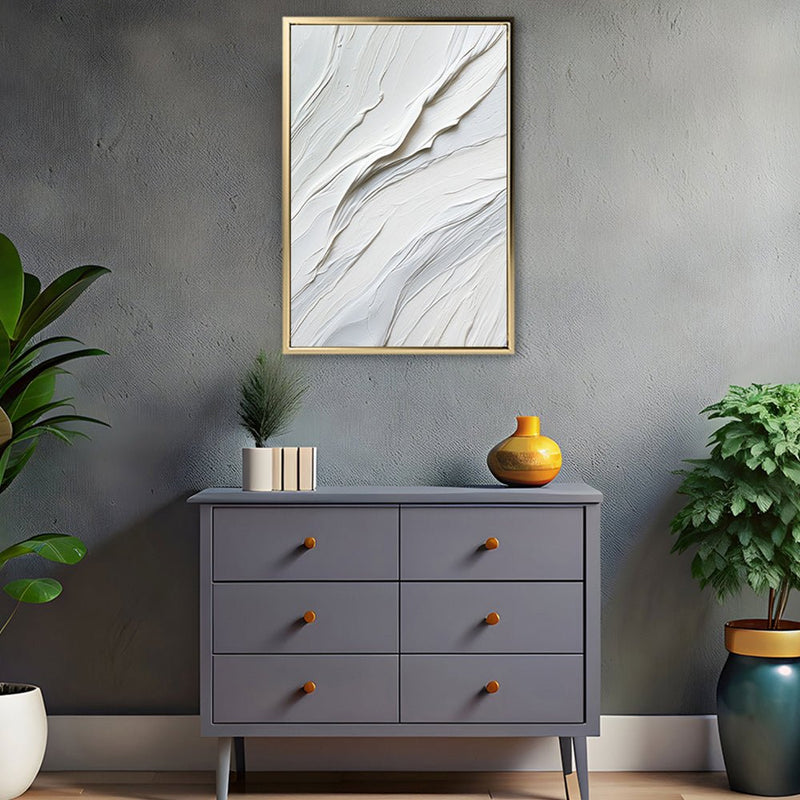 Canvas Wall Art Stretched Over Wooden Frame with Floating Frame and White Paint Painting CV4266 - Al Rugaib Furniture