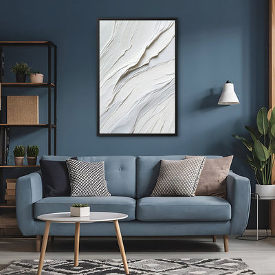 Canvas Wall Art Stretched Over Wooden Frame with Floating Frame and White Paint Painting CV4266 - Al Rugaib Furniture