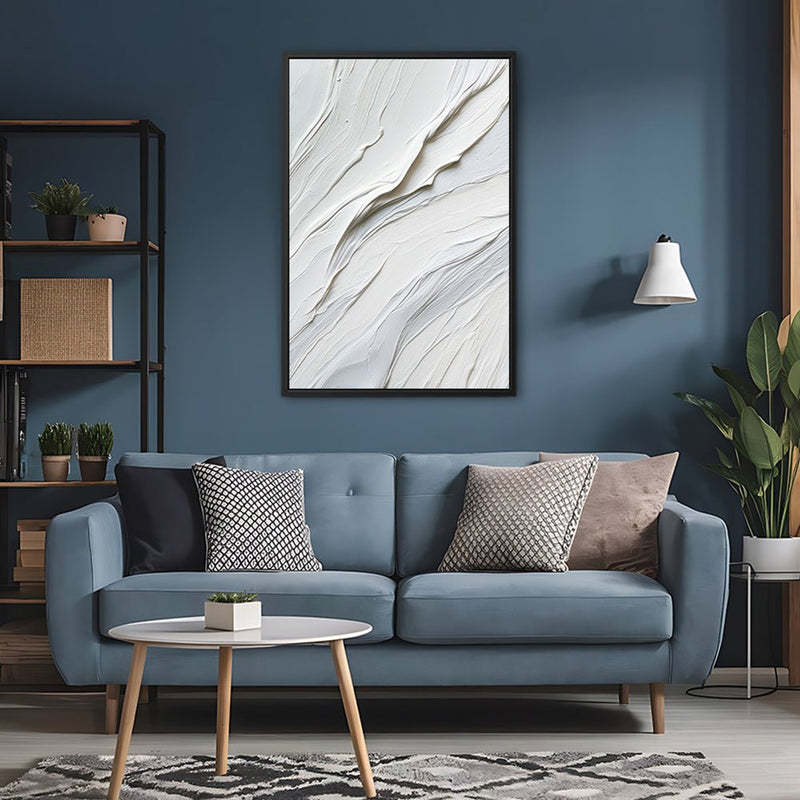 Canvas Wall Art Stretched Over Wooden Frame with Floating Frame and White Paint Painting CV4266 - Al Rugaib Furniture