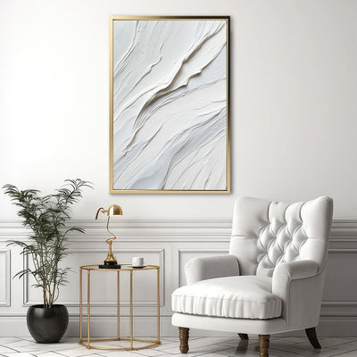 Canvas Wall Art Stretched Over Wooden Frame with Floating Frame and White Paint Painting CV4266 - Al Rugaib Furniture