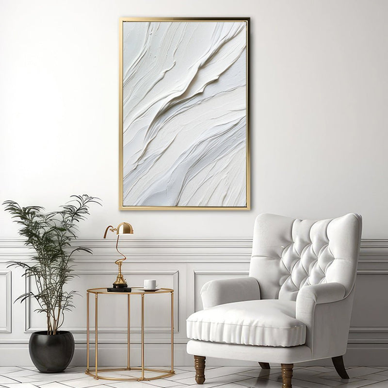 Canvas Wall Art Stretched Over Wooden Frame with Floating Frame and White Paint Painting CV4266 - Al Rugaib Furniture