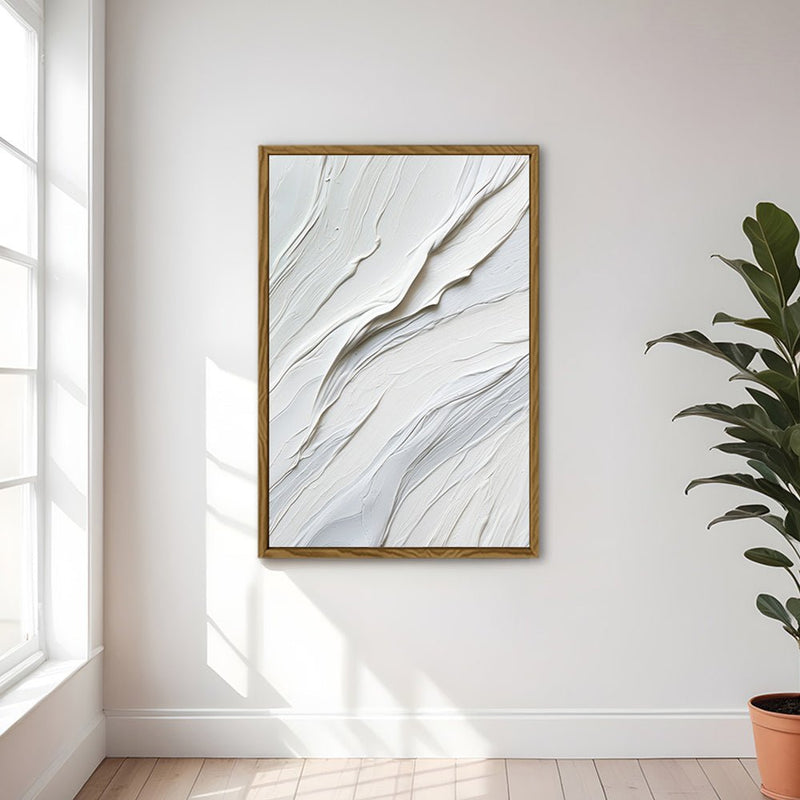 Canvas Wall Art Stretched Over Wooden Frame with Floating Frame and White Paint Painting CV4266 - Al Rugaib Furniture