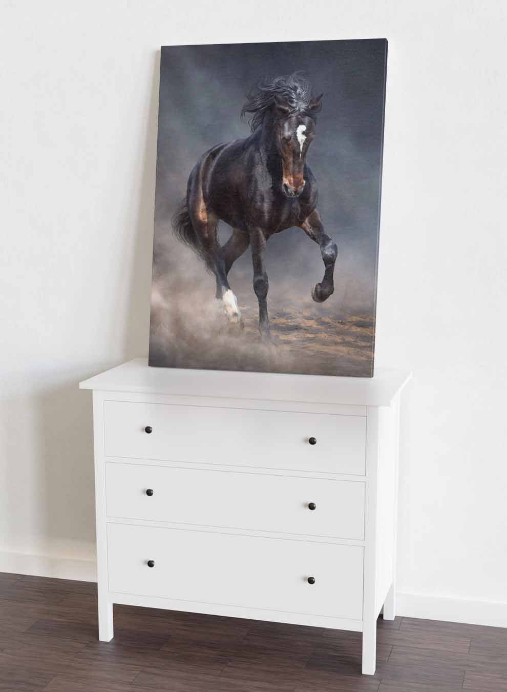 Canvas Wall Art Stretched Over Wooden Frame with Gold Floating Frame Paintings & Pictures| LOWHA
