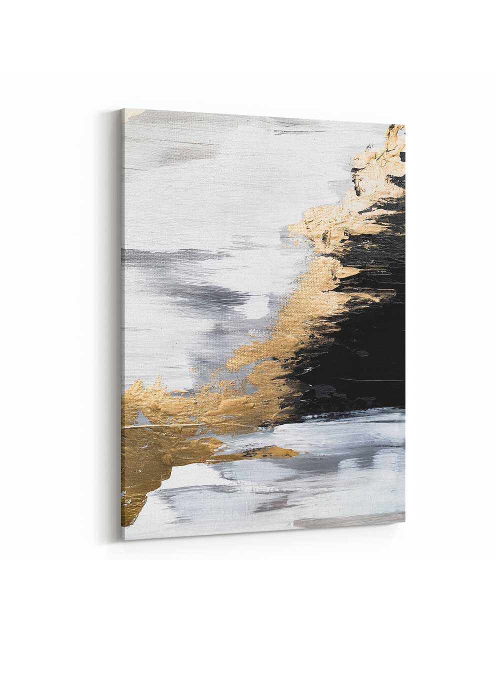Canvas Wall Art Stretched Over Wooden Frame with Gold Floating Frame Paintings & Pictures| LOWHA