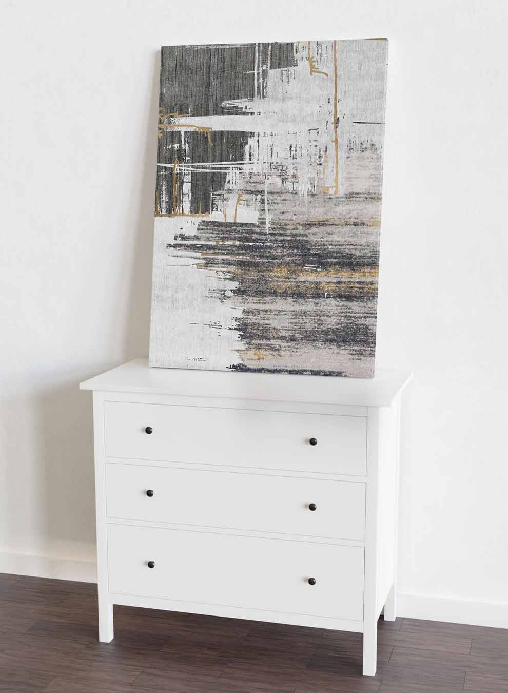 Canvas Wall Art Stretched Over Wooden Frame with Gold Floating Frame Paintings & Pictures| LOWHA