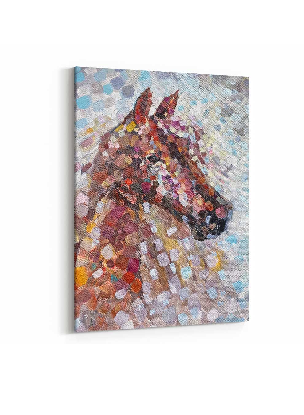 Canvas Wall Art Stretched Over Wooden Frame with Gold Floating Frame Paintings & Pictures| LOWHA