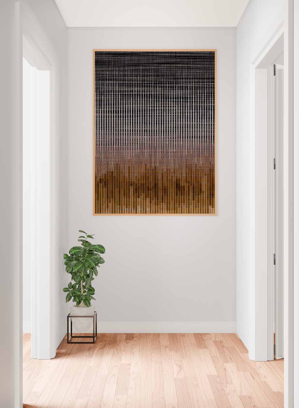 Canvas Wall Art Stretched Over Wooden Frame with Gold Floating Frame Paintings & Pictures| LOWHA