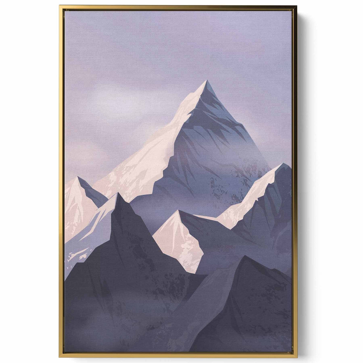 Canvas Wall Art Stretched Over Wooden Frame with Gold Floating Frame Paintings & Pictures| LOWHA