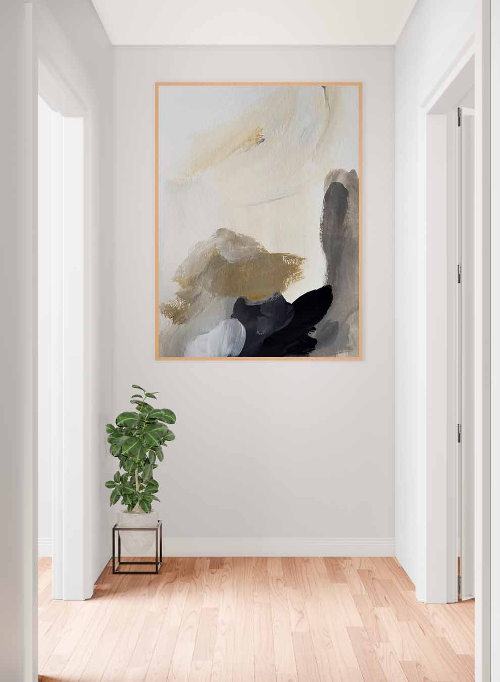 Canvas Wall Art Stretched Over Wooden Frame with Gold Floating Frame Paintings & Pictures| LOWHA