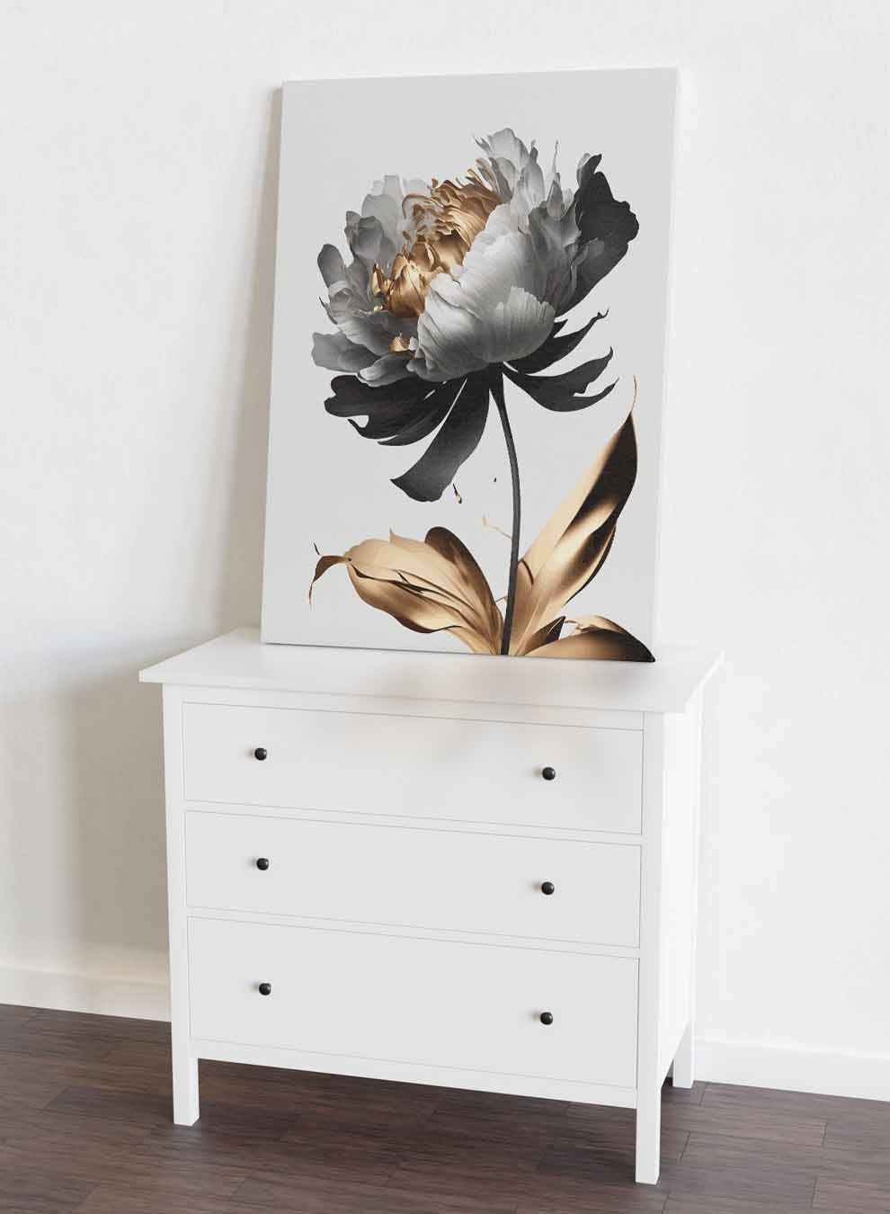 Canvas Wall Art Stretched Over Wooden Frame with Gold Floating Frame Paintings & Pictures| LOWHA