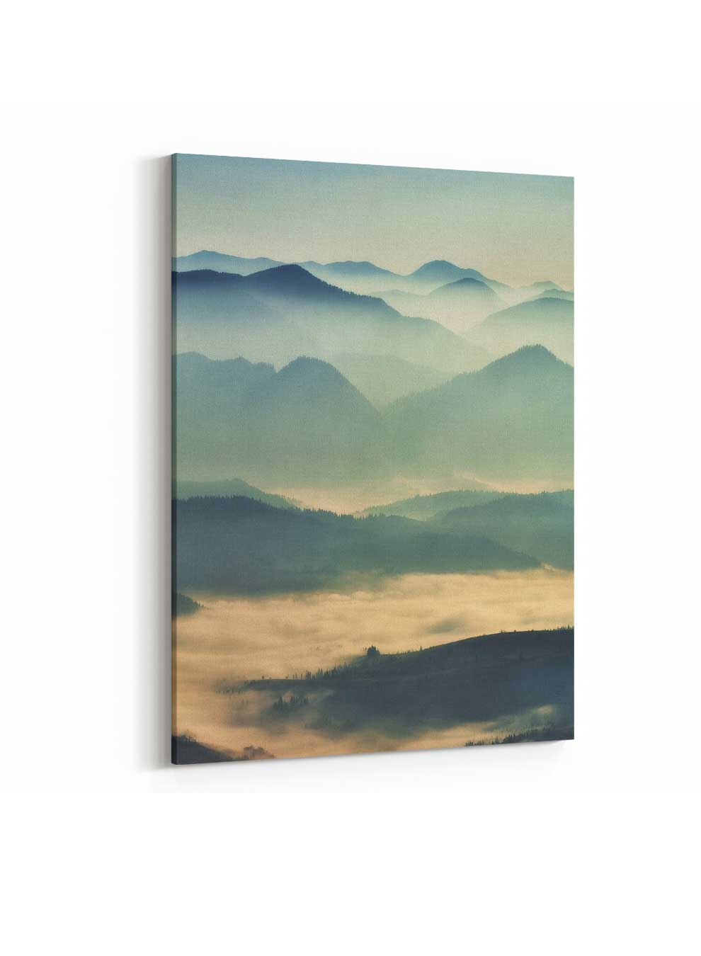 Canvas Wall Art Stretched Over Wooden Frame with Gold Floating Frame Paintings & Pictures| LOWHA