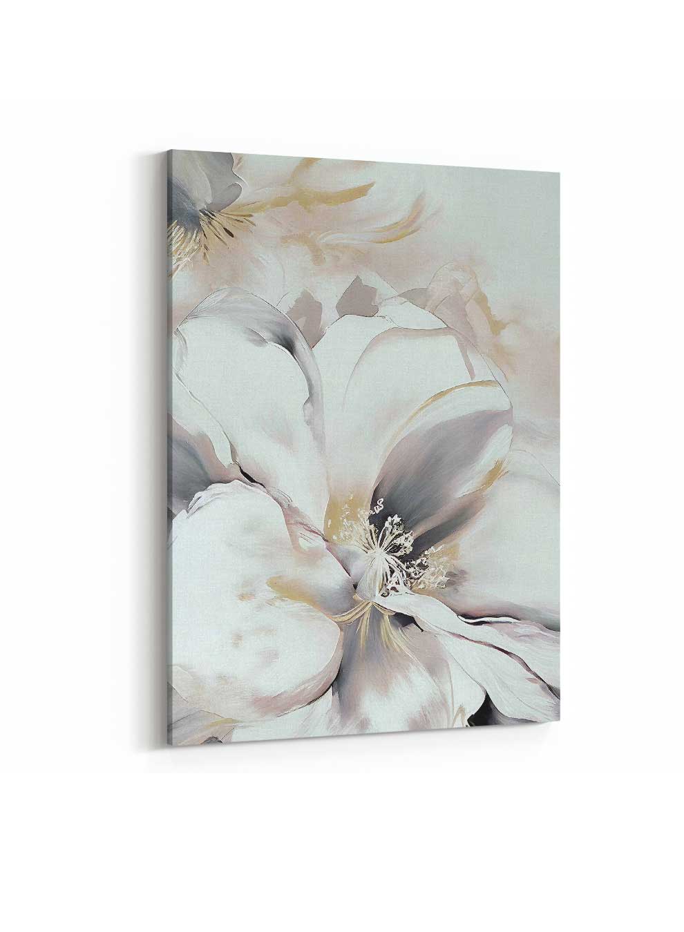 Canvas Wall Art Stretched Over Wooden Frame with Gold Floating Frame Paintings & Pictures| LOWHA