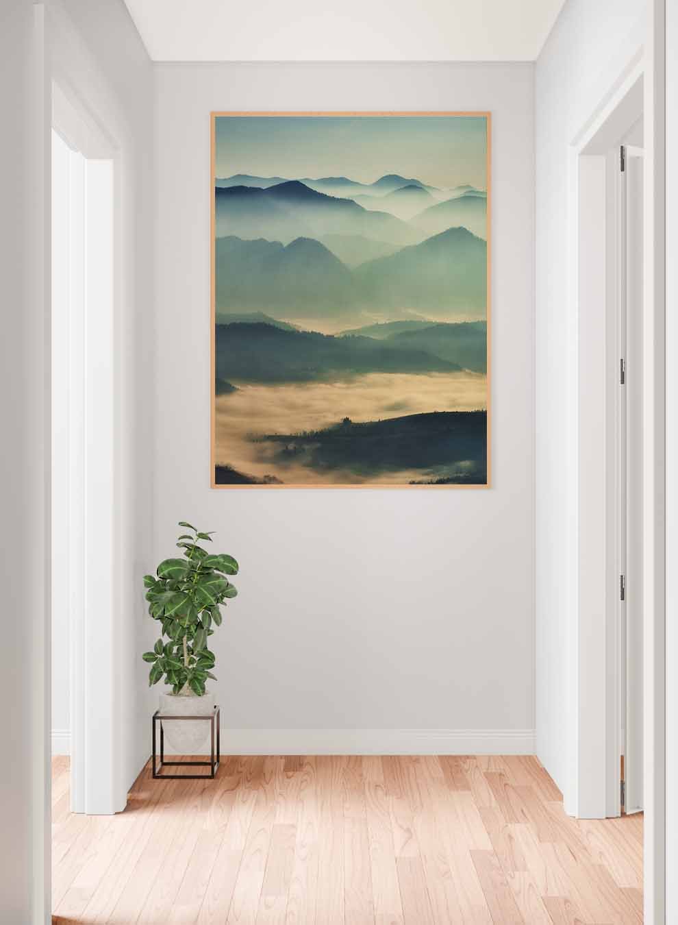 Canvas Wall Art Stretched Over Wooden Frame with Gold Floating Frame Paintings & Pictures| LOWHA