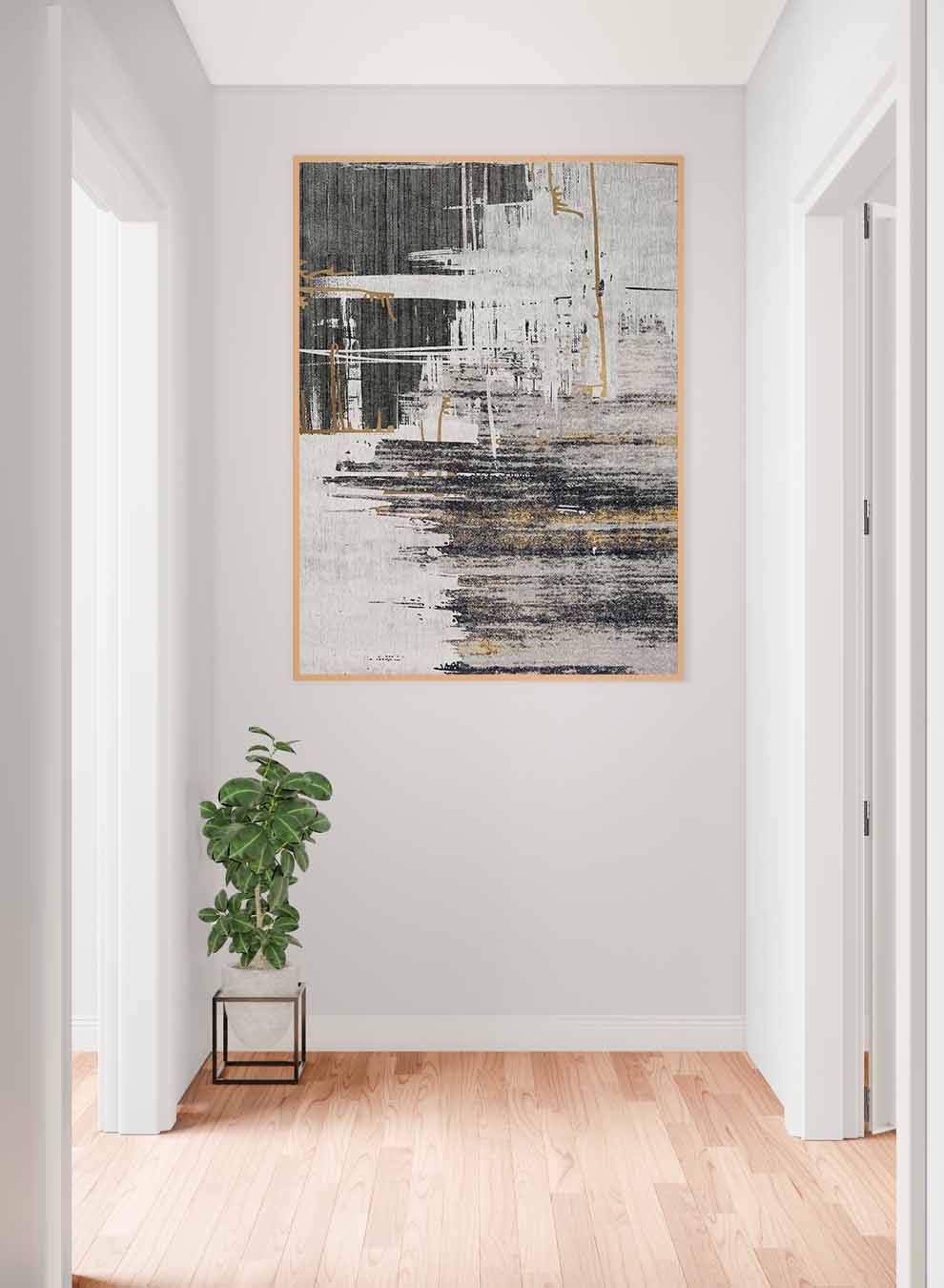 Canvas Wall Art Stretched Over Wooden Frame with Gold Floating Frame Paintings & Pictures| LOWHA
