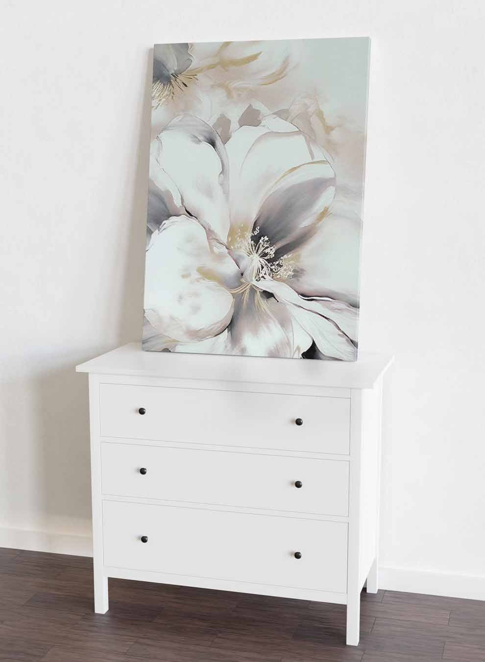 Canvas Wall Art Stretched Over Wooden Frame with Gold Floating Frame Paintings & Pictures| LOWHA
