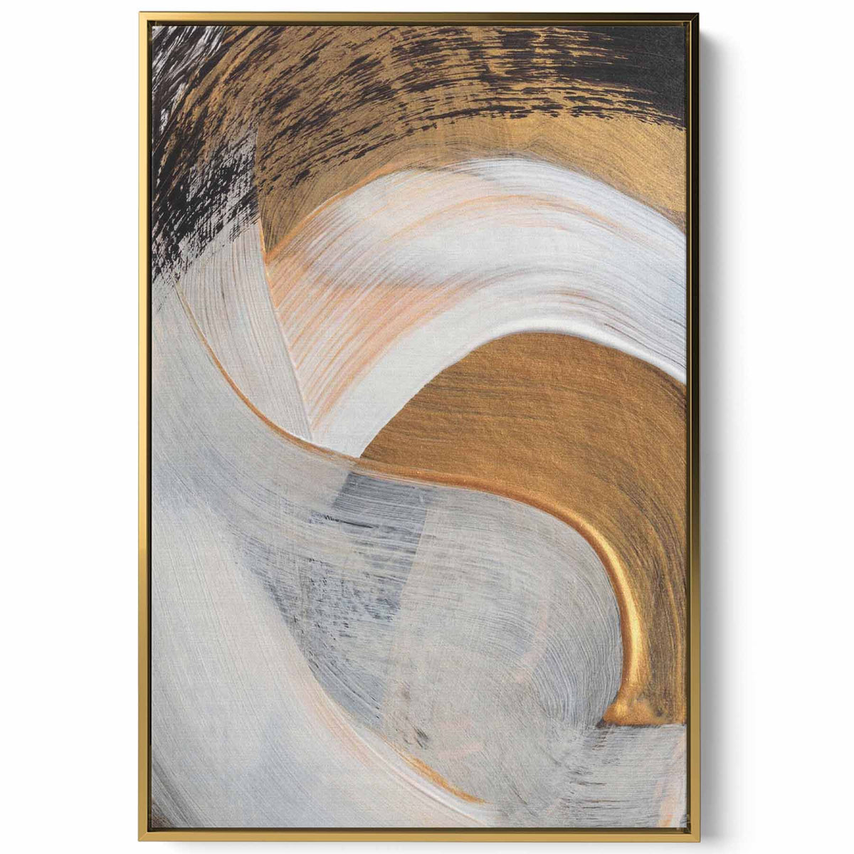 Canvas Wall Art Stretched Over Wooden Frame with Gold Floating Frame Paintings & Pictures| LOWHA
