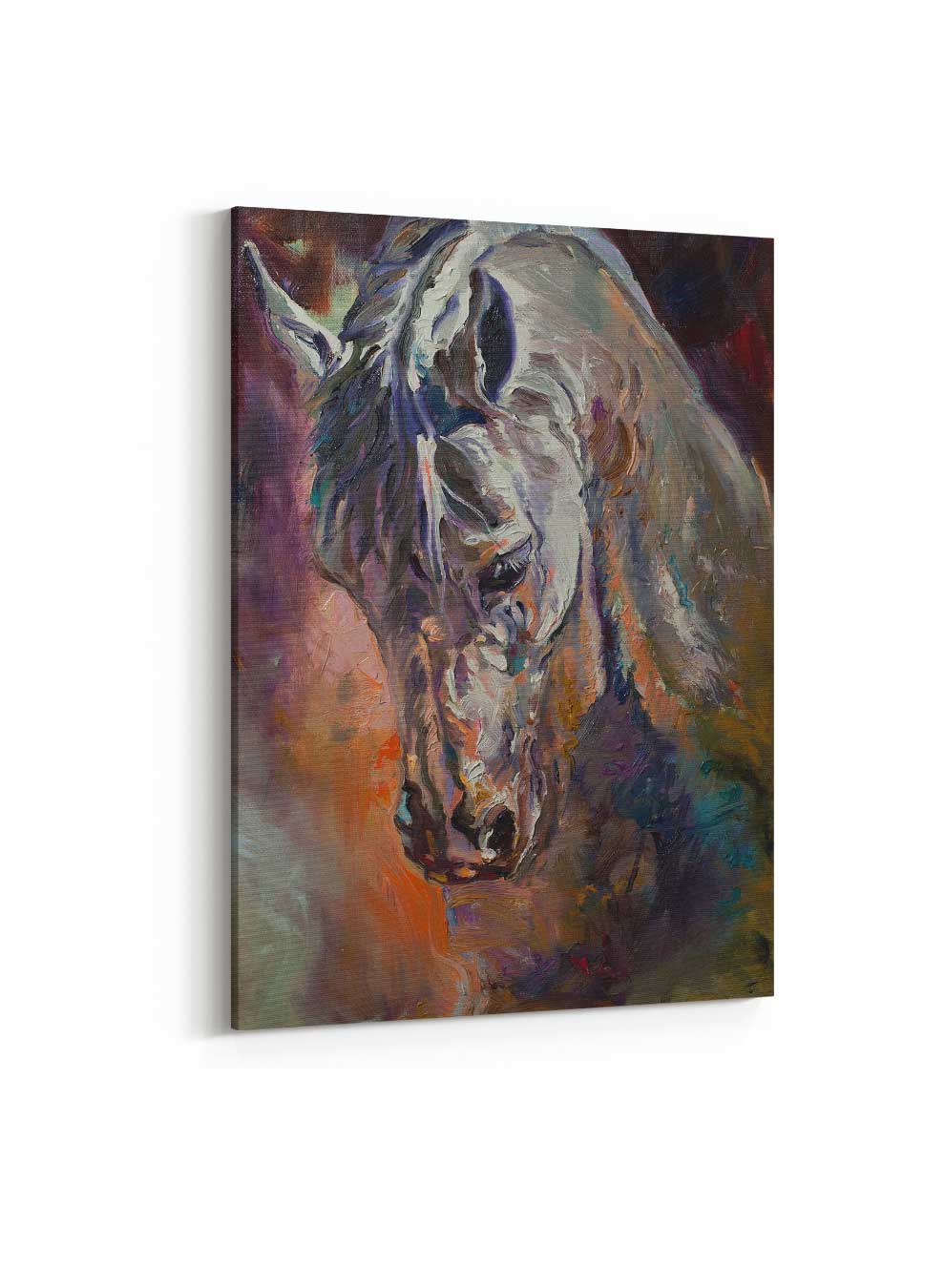 Canvas Wall Art Stretched Over Wooden Frame with Gold Floating Frame Paintings & Pictures| LOWHA
