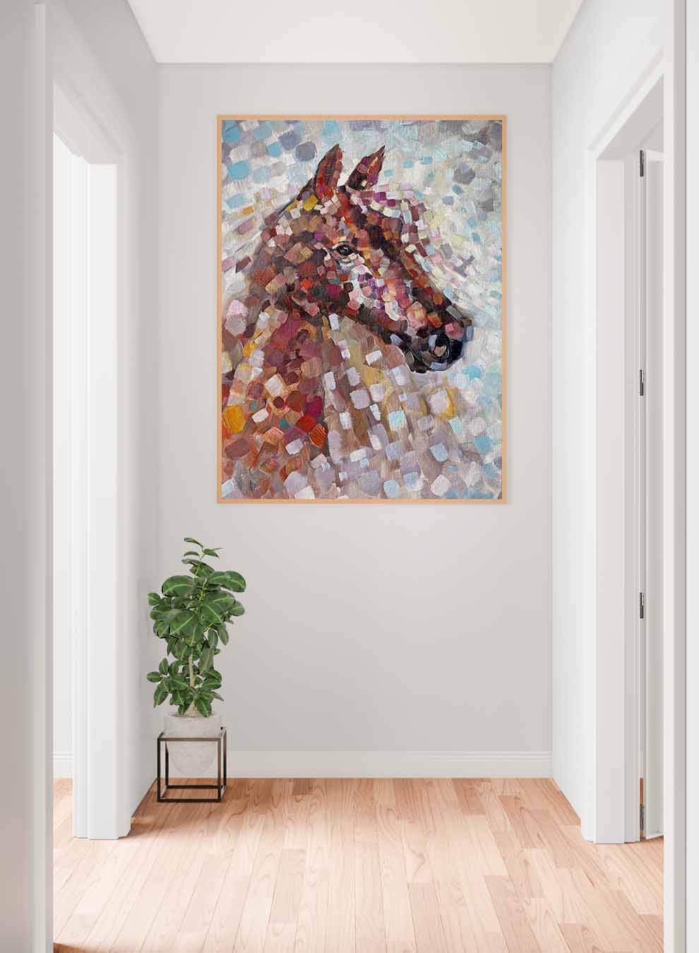 Canvas Wall Art Stretched Over Wooden Frame with Gold Floating Frame Paintings & Pictures| LOWHA
