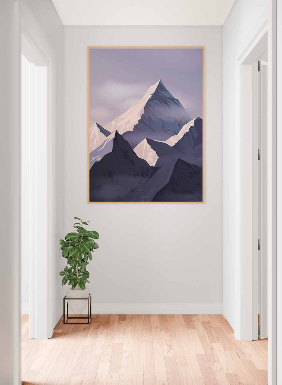 Canvas Wall Art Stretched Over Wooden Frame with Gold Floating Frame Paintings & Pictures| LOWHA