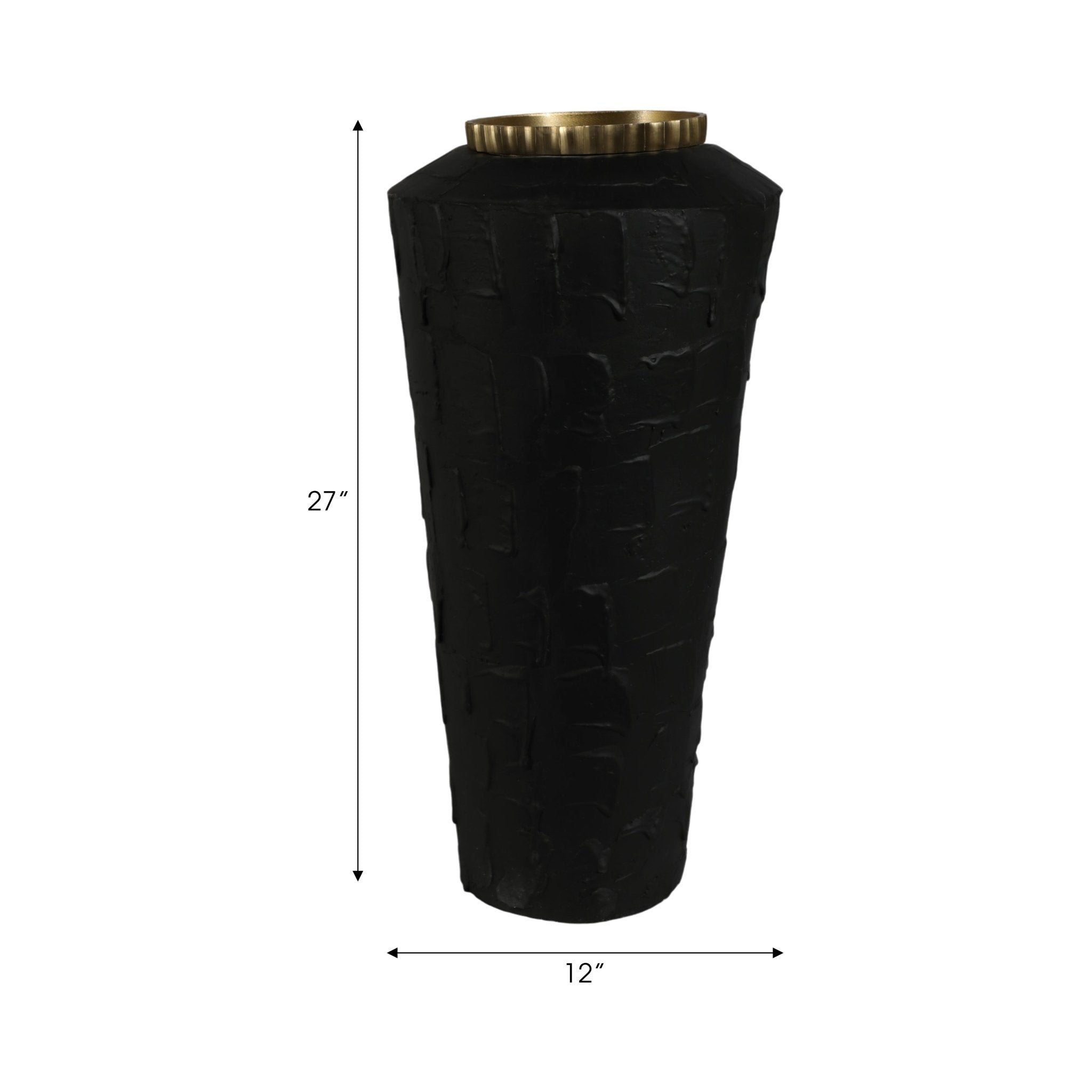 Canvon Black Ecomix Vase Vases and Jars| Sagebrook Home