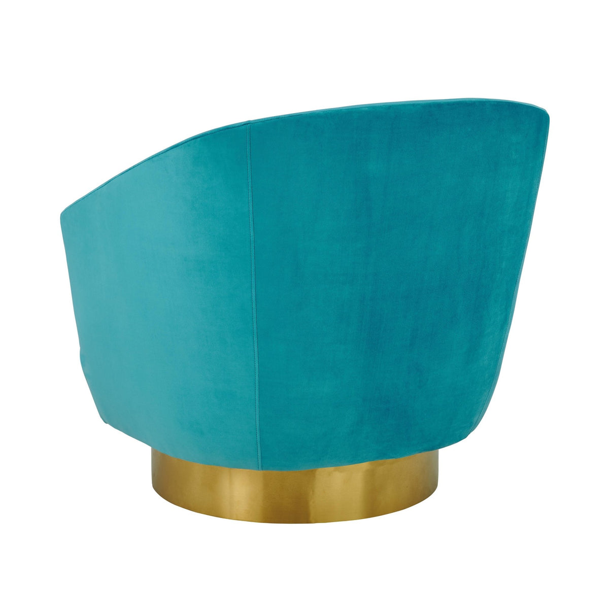 Canyon Blue Velvet Swivel Chair Chairs| TOV