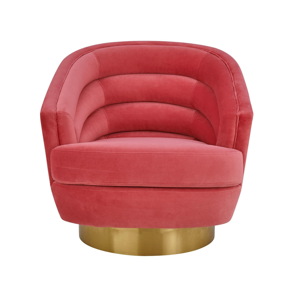 Canyon Hot Pink Velvet Swivel Chair Chairs| TOV
