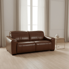 Canyon Luxe Brown Leather Motion Power LAF (104cm)