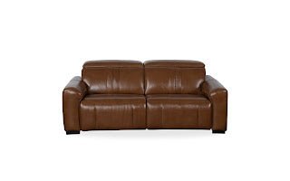 Canyon Luxe Brown Leather Motion Power LAF (104cm) Recliners| Roots Furniture