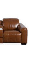 Canyon Luxe Brown Leather Motion Power RAF (84cm) Recliners| Roots Furniture