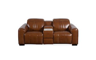 Canyon Luxe Brown Leather Motion Power RAF (84cm) Recliners| Roots Furniture