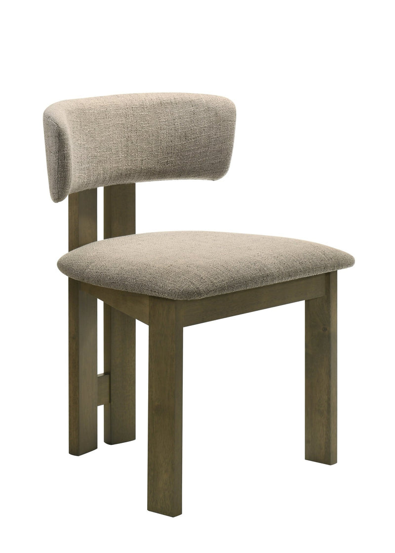 Capri Antique Oak Armless Chair - Al Rugaib Furniture