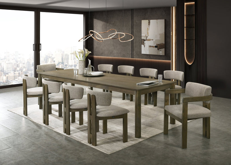 Capri Antique Oak Dining Table 220 CM - Al Rugaib Furniture