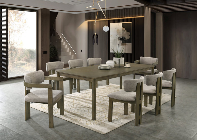 Capri Antique Oak Dining Table 220 CM - Al Rugaib Furniture