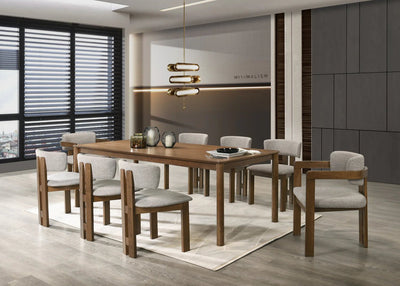 Capri Walnut Dining Table - Al Rugaib Furniture