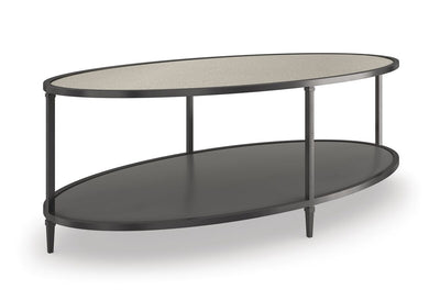 Caracole Classic - Smoulder Oval Cocktail Table - Al Rugaib Furniture