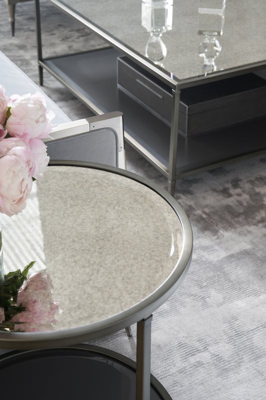 Caracole Classic - Smoulder Round End Table End Tables| Caracole