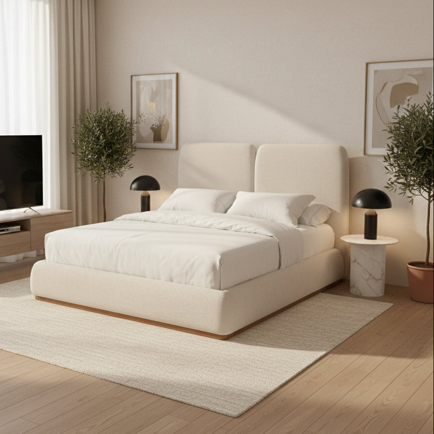 Caracole Modern - Malta Upholstered King Bed Beds| Caracole