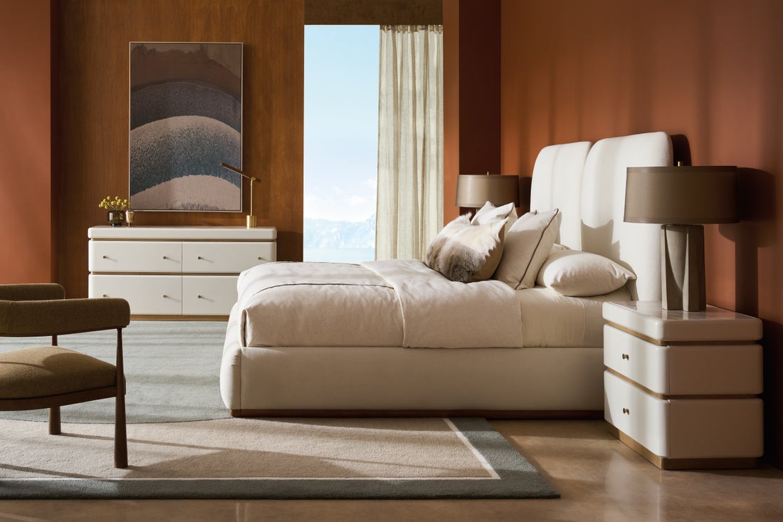 Caracole Modern - Malta Upholstered Queen Bed Beds| Caracole