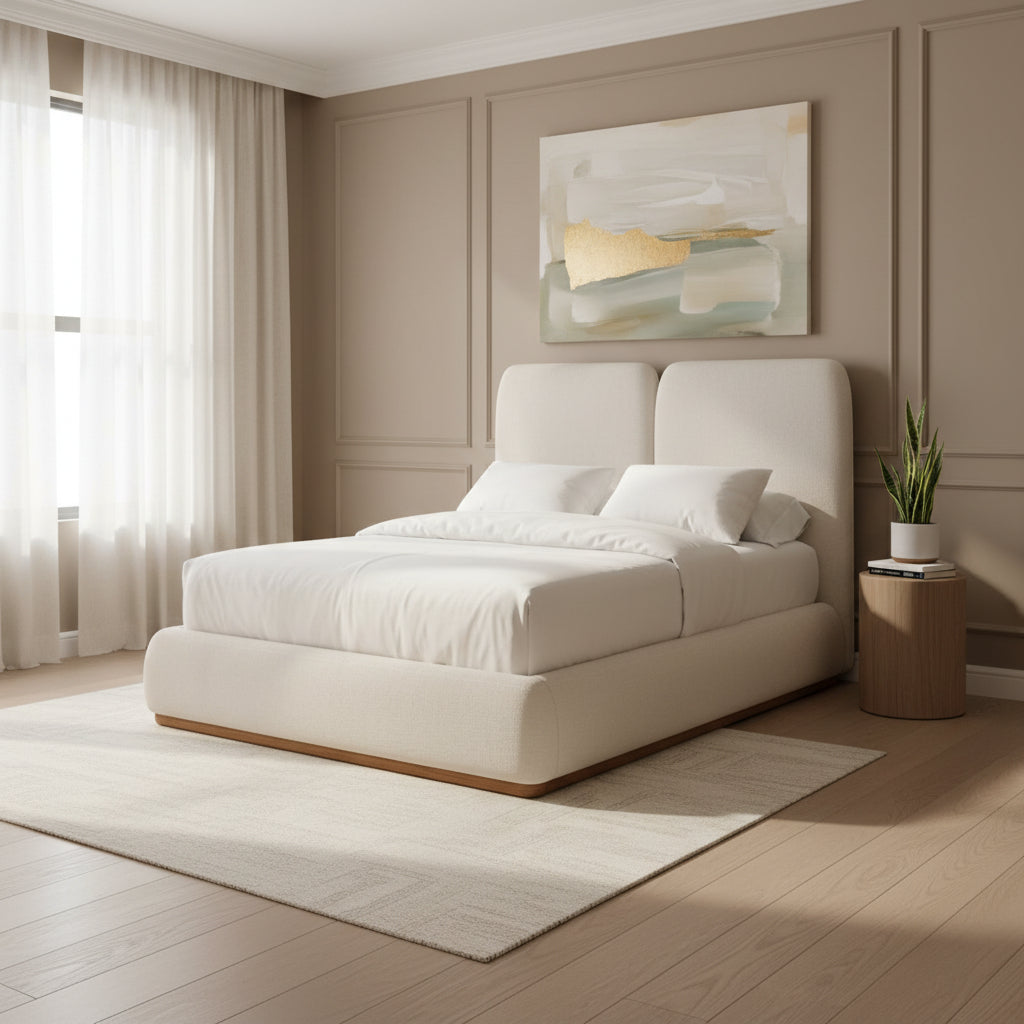 Caracole Modern - Malta Upholstered Queen Bed Beds| Caracole