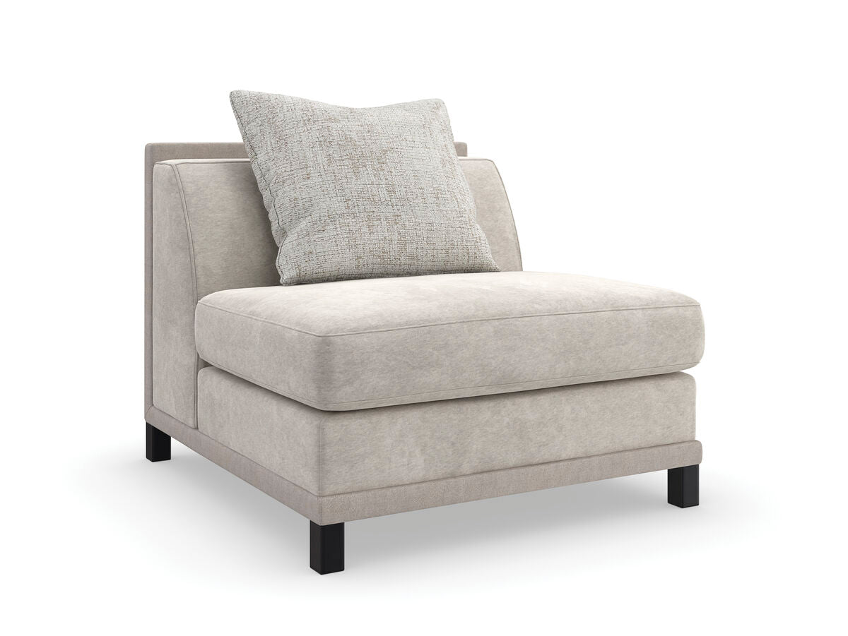 Caracole Upholstery - Tuxedo Armless Chair Chairs| Caracole