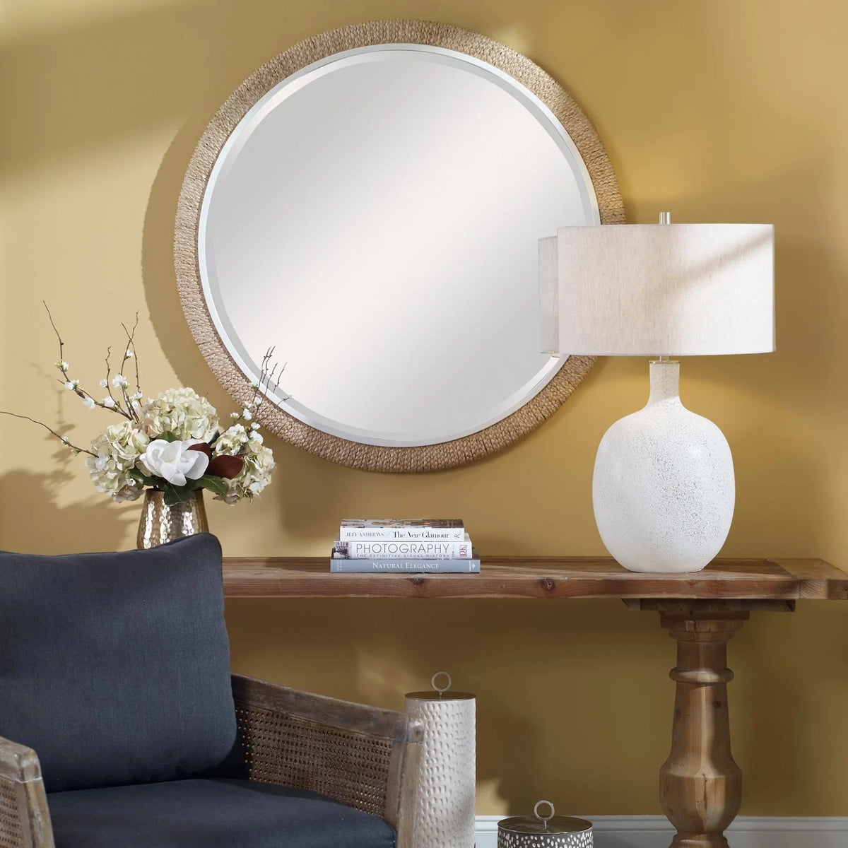 Carbet Round Mirror Mirrors| Uttermost
