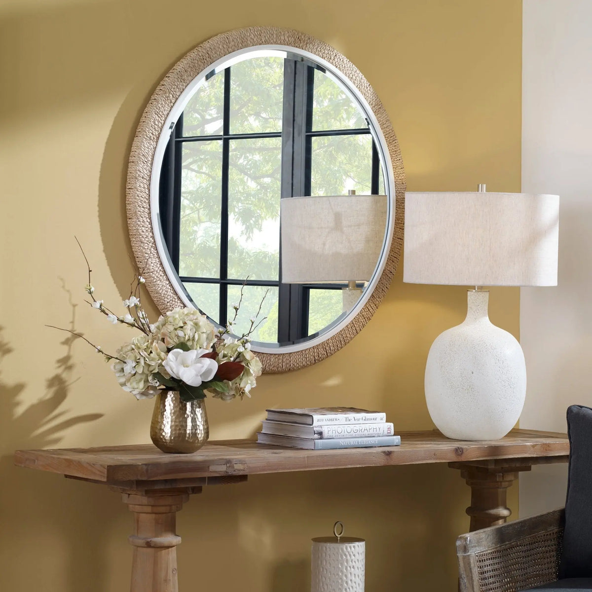 Carbet Round Mirror Mirrors| Uttermost