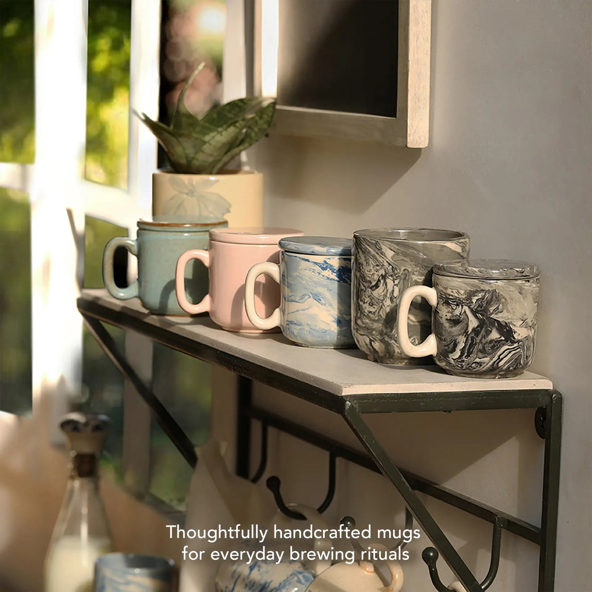 Carbon Ceramic Mug Set of Two Bottles & Containers| Roots Furniture
